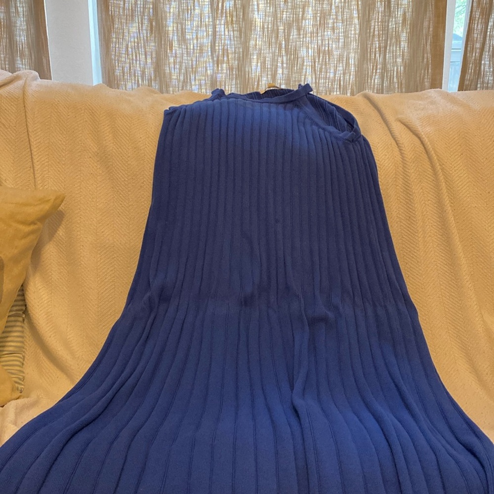 Boden cotton knit halter dress